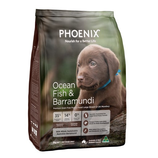 Phoenix Puppy Large Breed Ocean Fish & Barramundi Grain Free Dog Food [Sz:3kg]