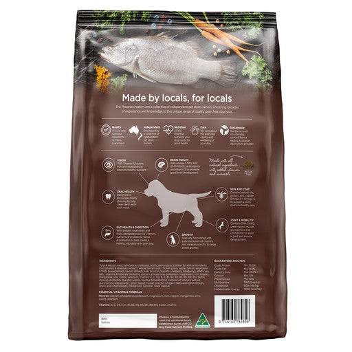 Phoenix Puppy Large Breed Ocean Fish & Barramundi Grain Free Dog Food [Sz:3kg]