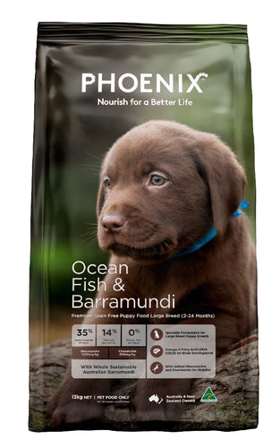 Phoenix Puppy Large Breed Ocean Fish & Barramundi Grain Free Dog Food