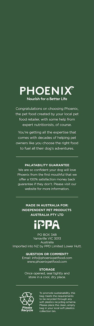 Phoenix Dog Lamb & Sweet Potato 13Kg