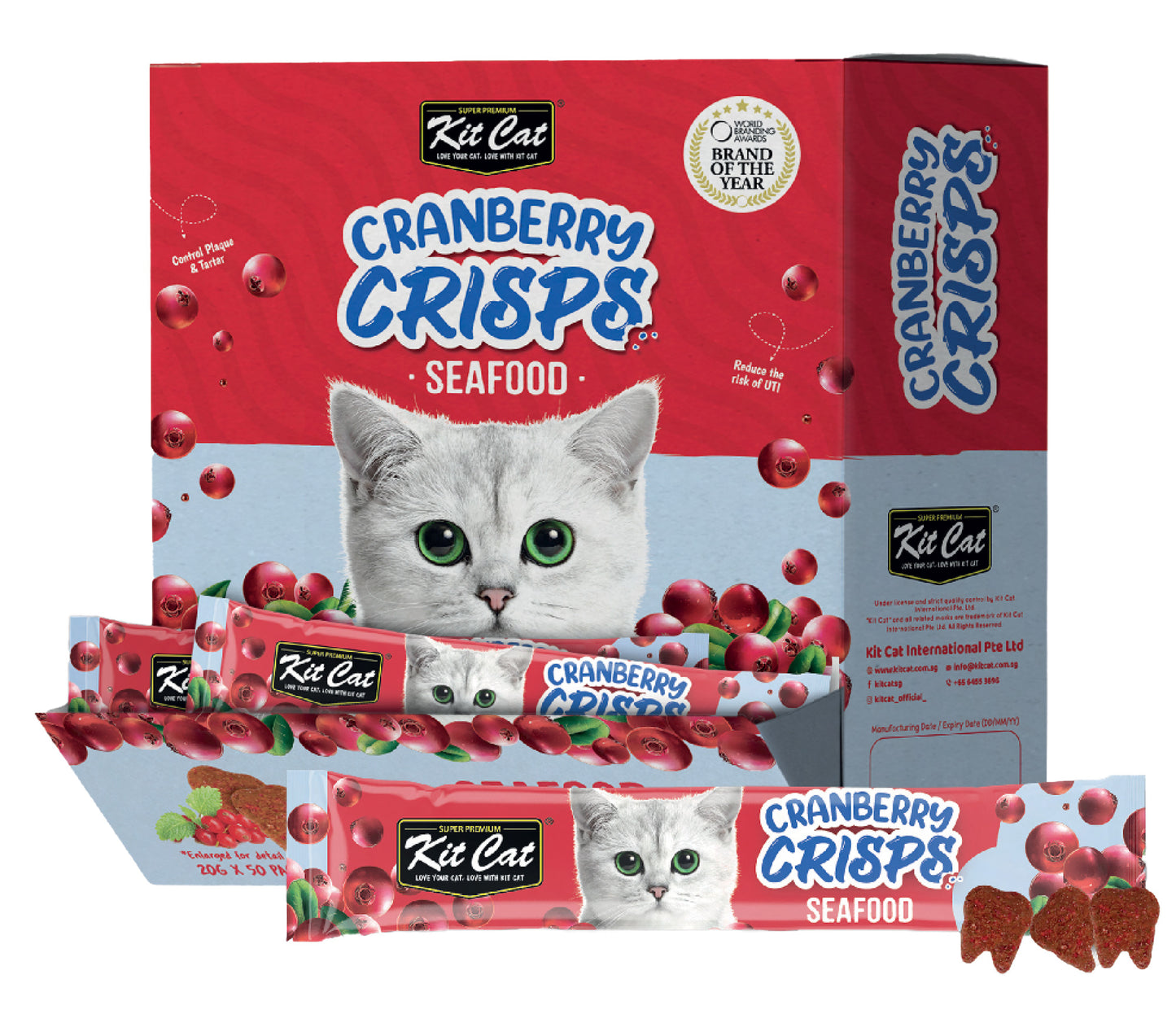 Kit Cat Cranberry Crisps Seafood 20G