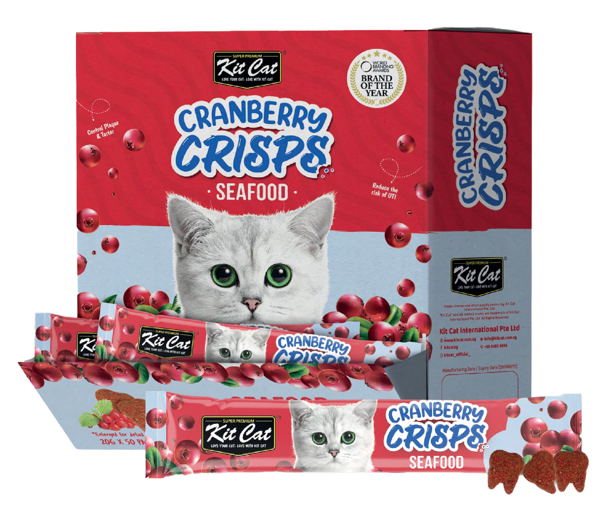 Kit Cat Cranberry Crisps Seafood 20G