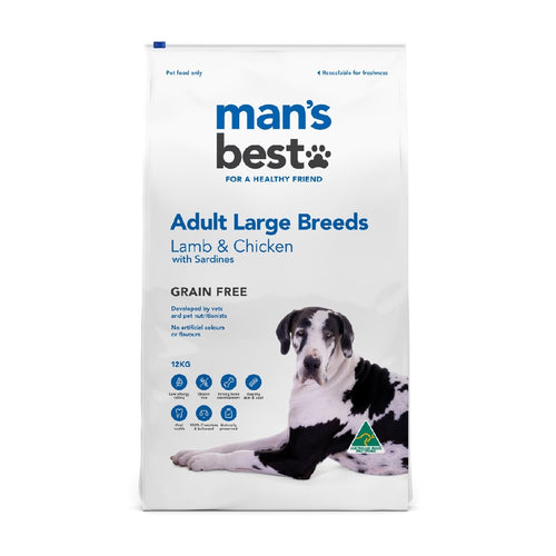 Man's Best Adult Large Breed Lamb & Chicken 12kg