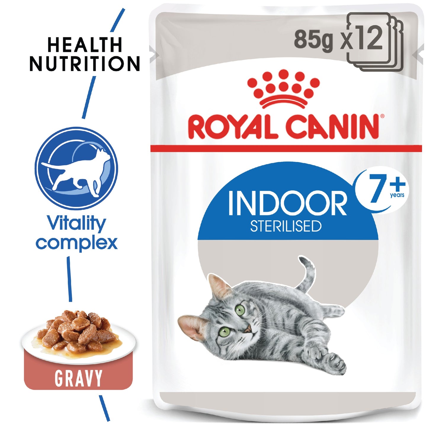 Royal Canin Cat Indoor 7+ Gravy 85g Pouch