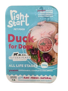 The Right Start Petfood Duck For Dogs 500G