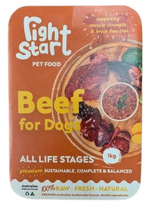 The Right Start Petfood Beef For Dogs 1Kg