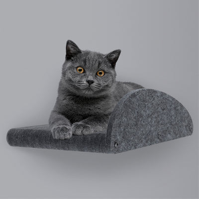 Pryde Pets Cat Climber Long Shelf Facade Add-On Charcoal