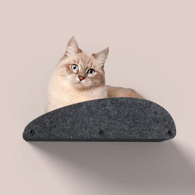 Pryde Pets Cat Climber Long Shelf Facade Add-On Charcoal