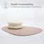 Pryde Pets Reversible Cat Dining Mat Blush / Charcoal