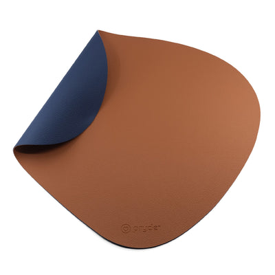 Pryde Pets Reversible Cat Dining Mat Chestnut / Navy