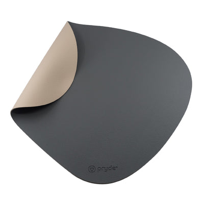 Pryde Pets Reversible Cat Dining Mat Charcoal / Oatmeal