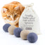 Pryde Pets Claw-some Felt Wool Balls (Set of 5) Charcoal / Oatmeal