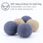 Pryde Pets Claw-some Felt Wool Balls (Set of 5) Charcoal / Oatmeal