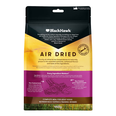 Black Hawk Air Dried Lamb 450G