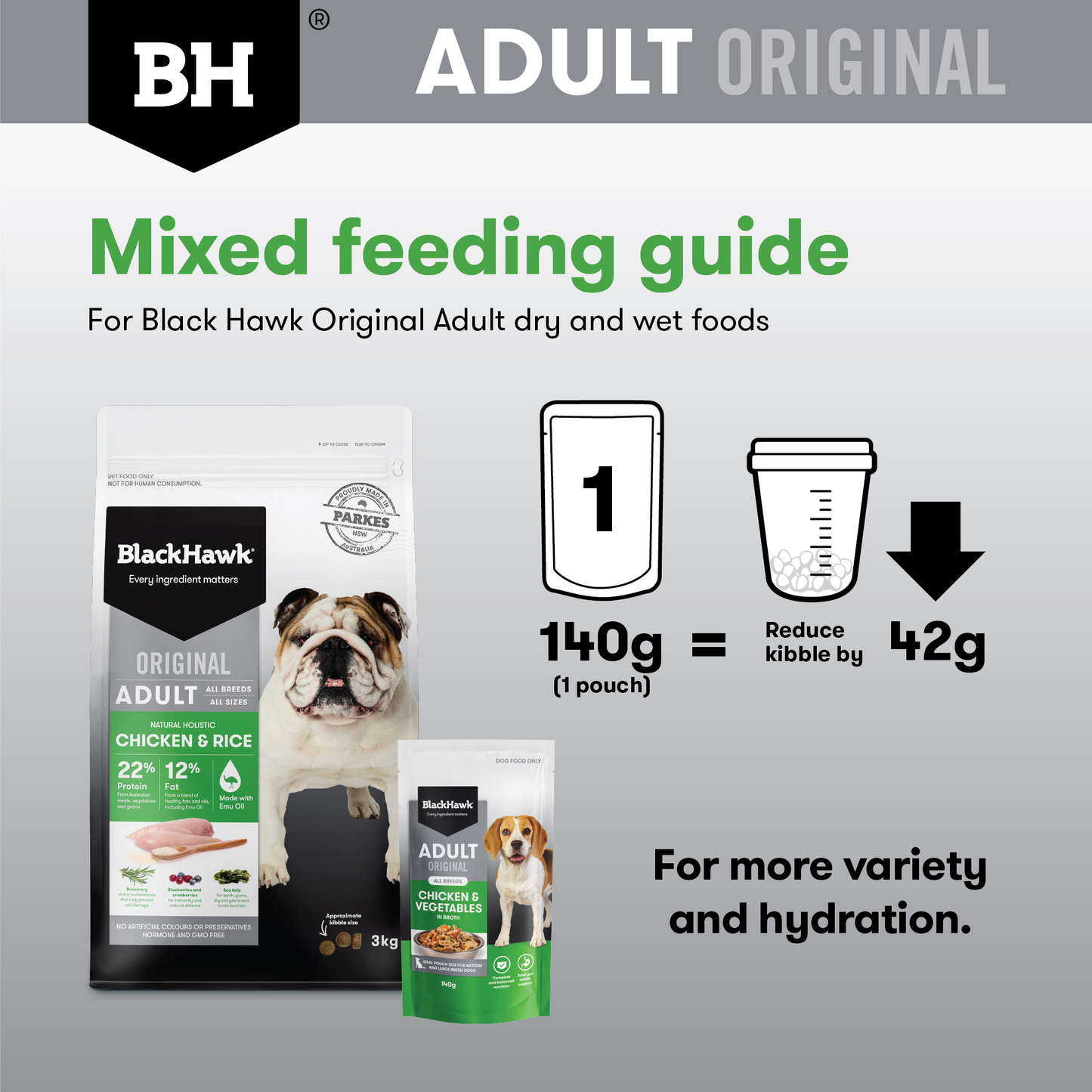 Black Hawk Original Adult Chicken & Vegetables 85g 