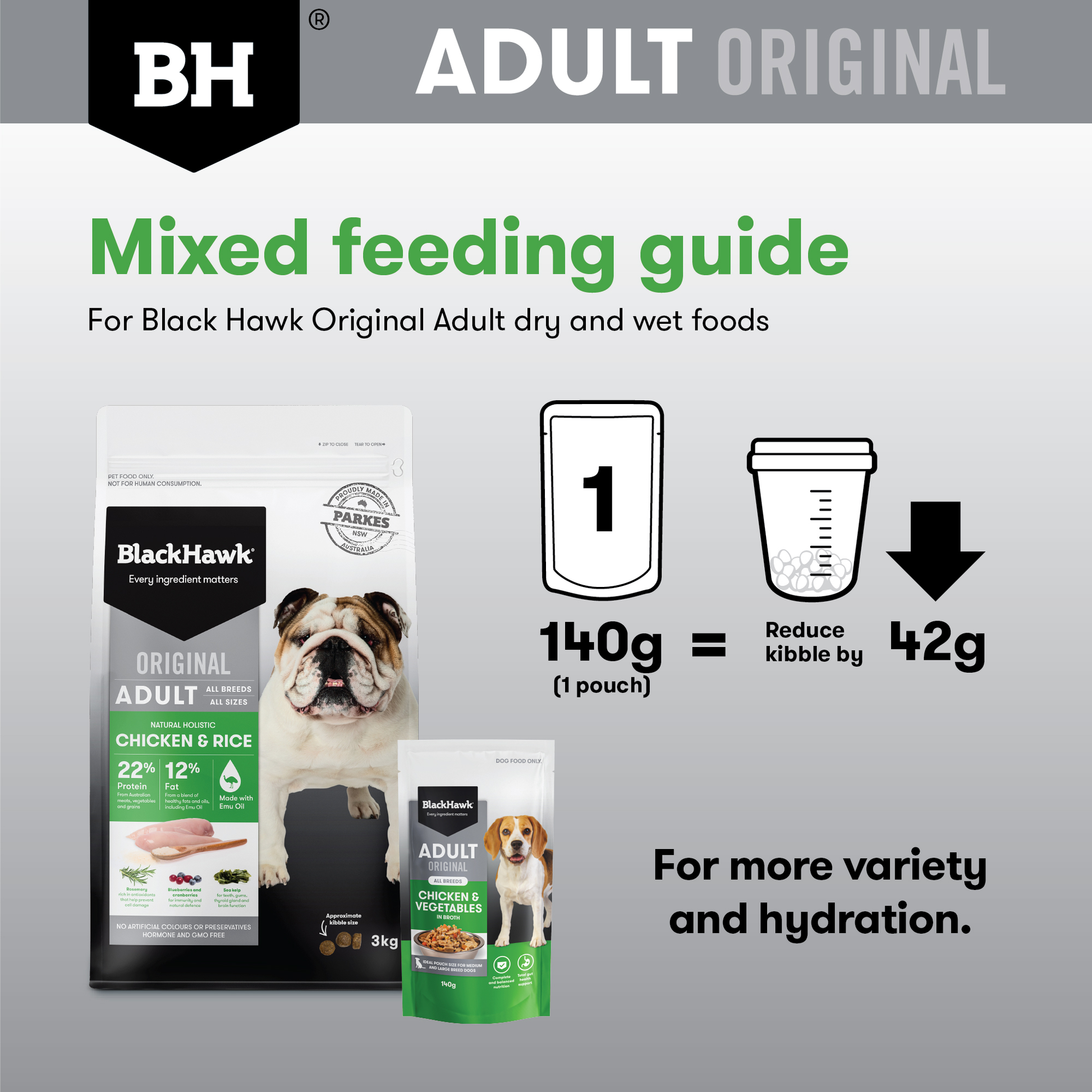 Black Hawk Original Adult Chicken & Vegetables 85g 