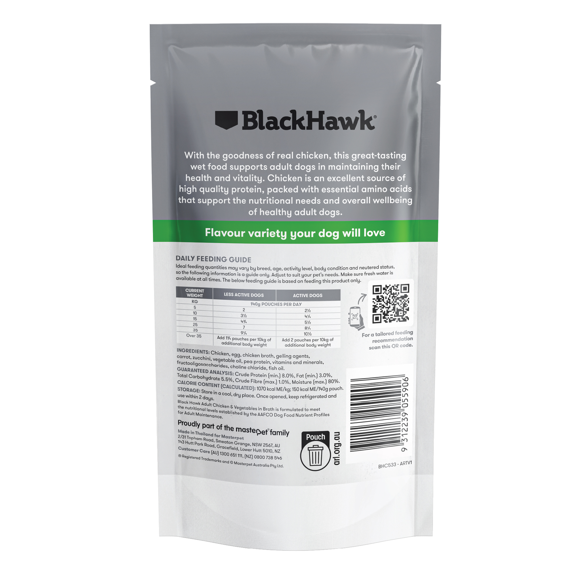Black Hawk Original Adult Chicken & Vegetables 85g 