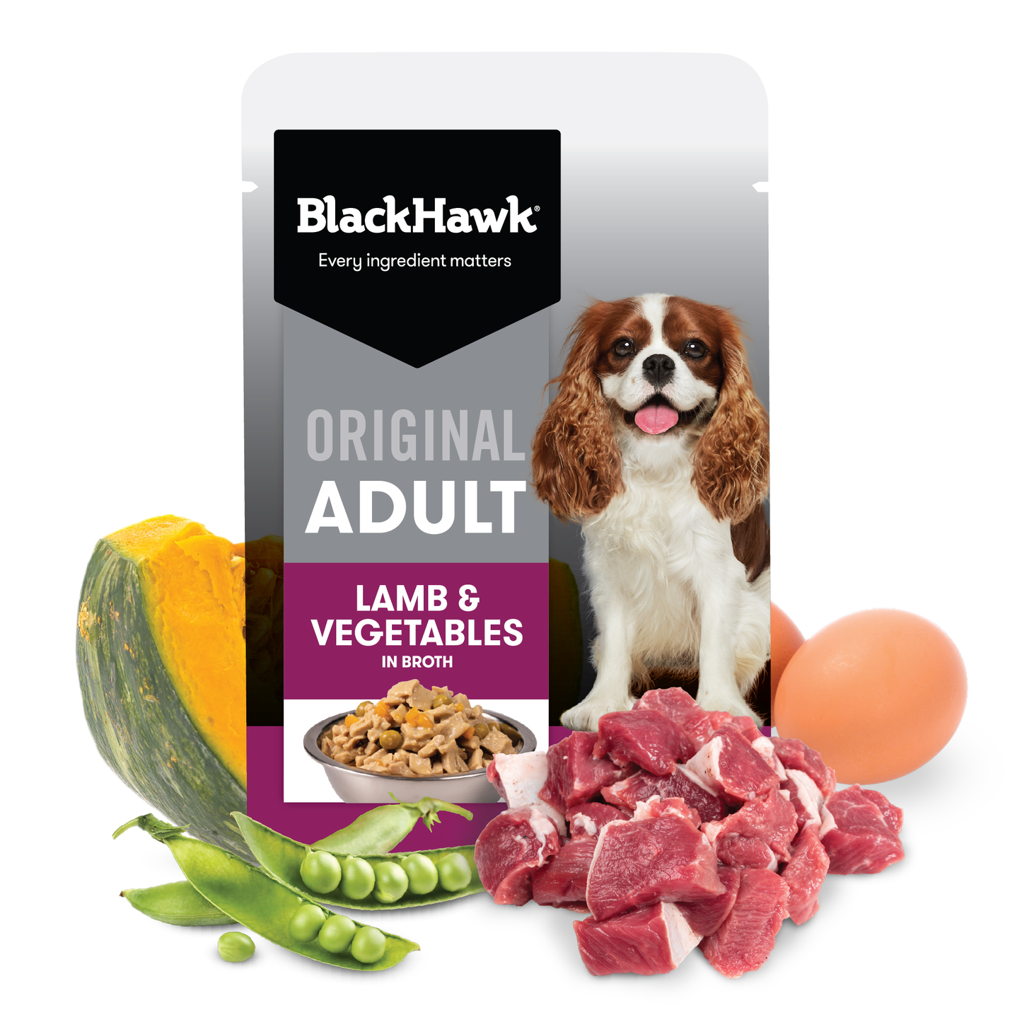 Black Hawk Original Adult Lamb & Vegetables 85g 