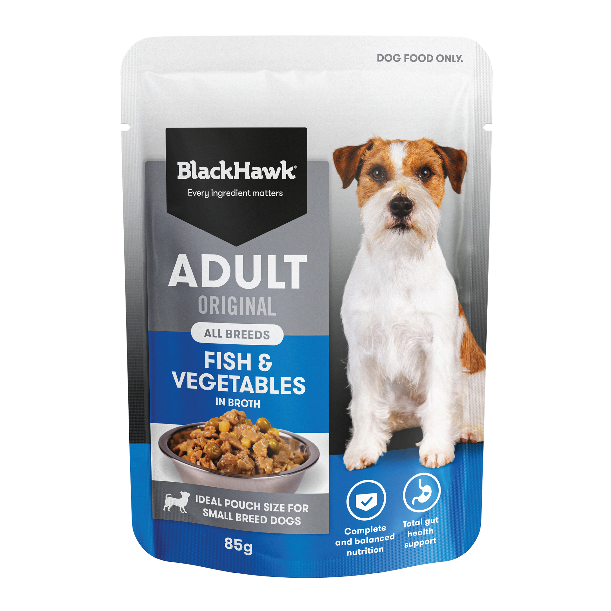 Black Hawk Original Adult Fish & Vegetables 85g