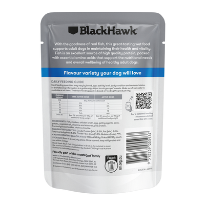 Black Hawk Original Adult Fish & Vegetables 85g