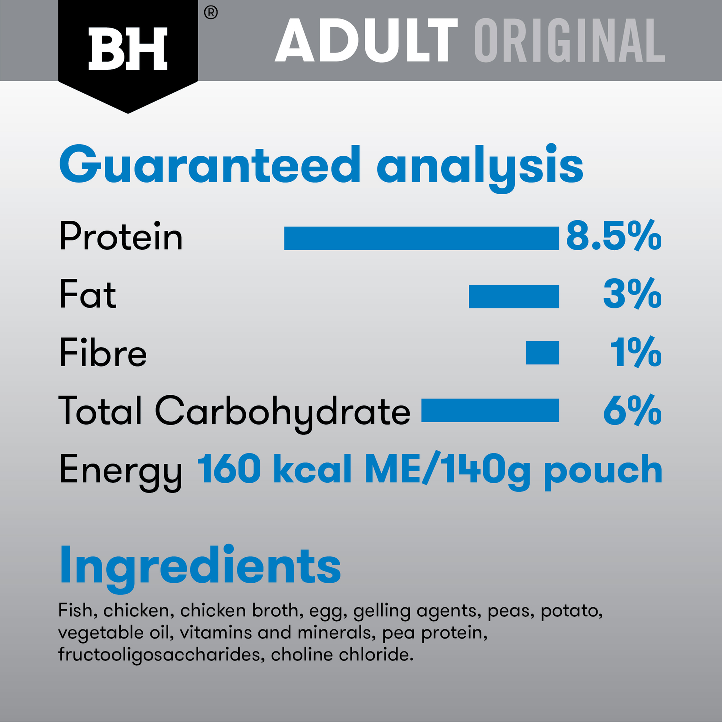 Black Hawk Original Adult Fish & Vegetables 140g