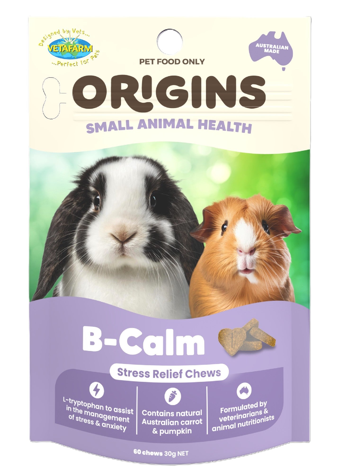 Vetafarm B-Calm Chews 60'S