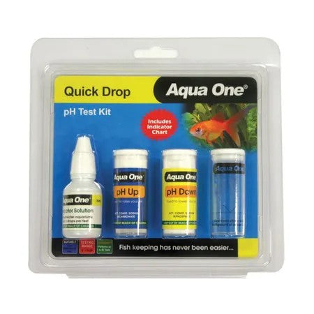 Aqua One QuickDrop pH Test Kit 6 to 7.8 Test Kit 100 Tests