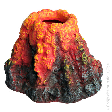 Aqua One Ornament Volcano with lava 11x12x8cmH