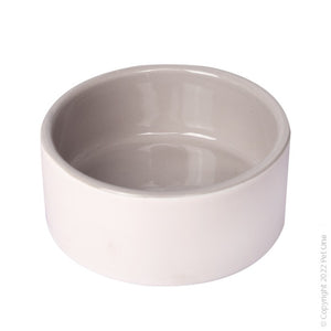 Ceramic Pet Bowl Grey/White 8.7cm 100ml