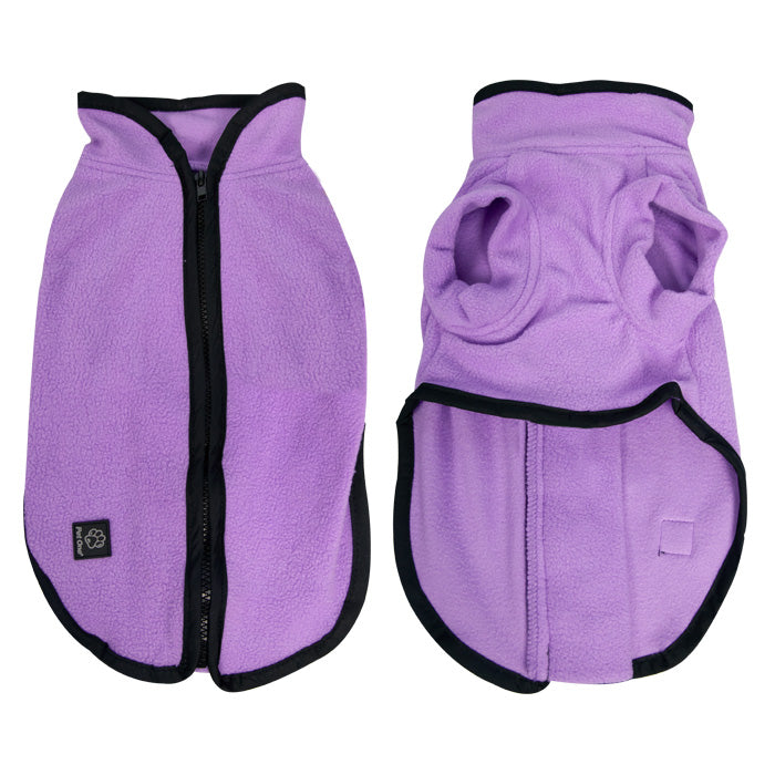 Pet One Dog Coat JumpSuit Heavy Fleece Zip Up Purple [Sz:30cm]