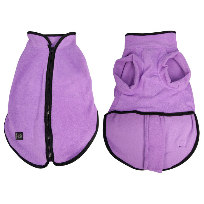 Pet One Dog Coat JumpSuit Heavy Fleece Zip Up Purple [Sz:40cm]