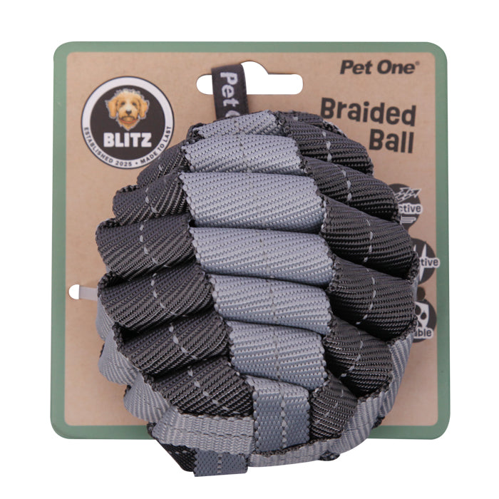 Pet One Toy Blitz Braided ball Large