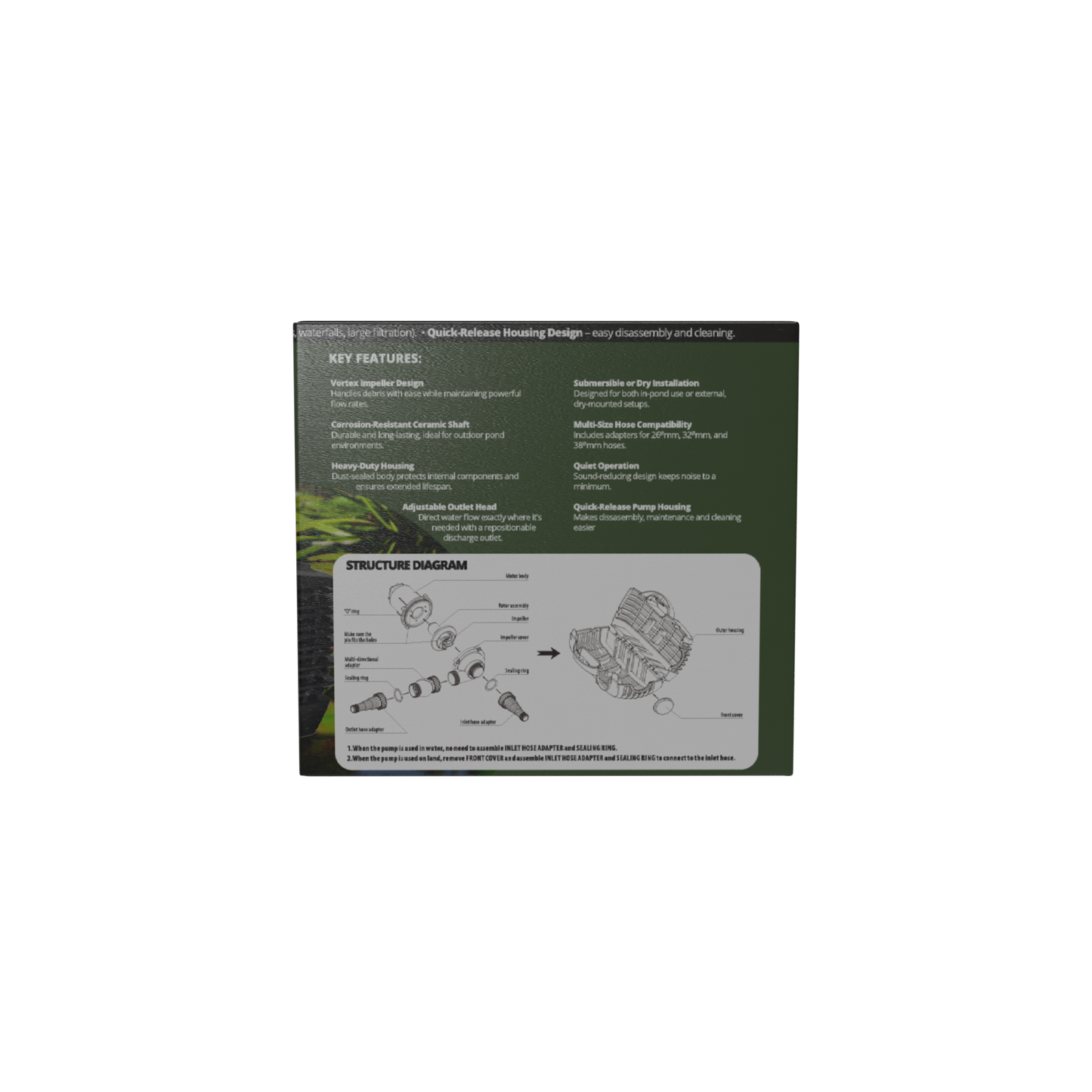 Bioscape Hi Lift Pond Pump 8000lph to 4mtrs