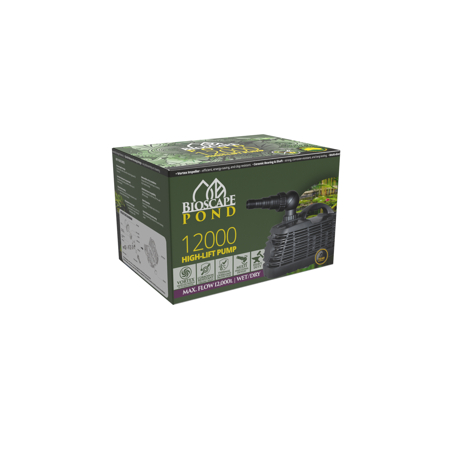 Bioscape - Hi Lift Pond Pump 12000 lph to 5.0 mtrs