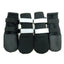 Zeez Waterproof Dog Boots Black 6.6×7.8 cm [Sz:Medium]