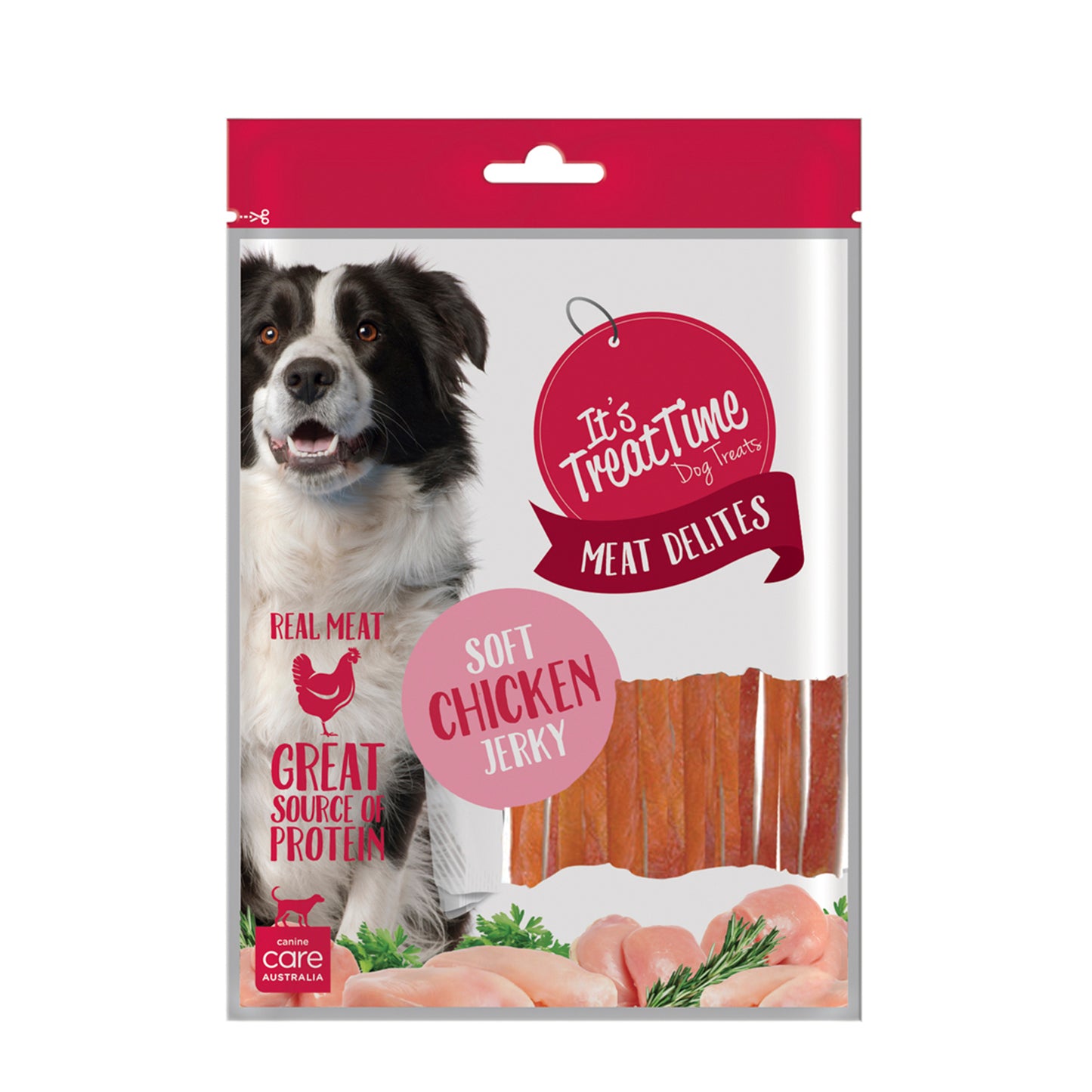 It’s Treat Time Dog Chicken Jerky Soft Strip 100G
