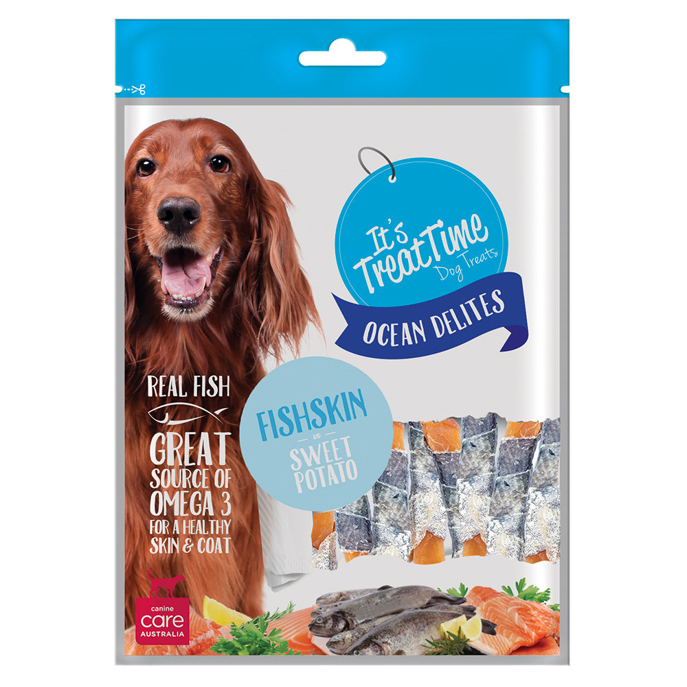 It’s Treat Time Dog Fish skin & Sweet Potato 100G