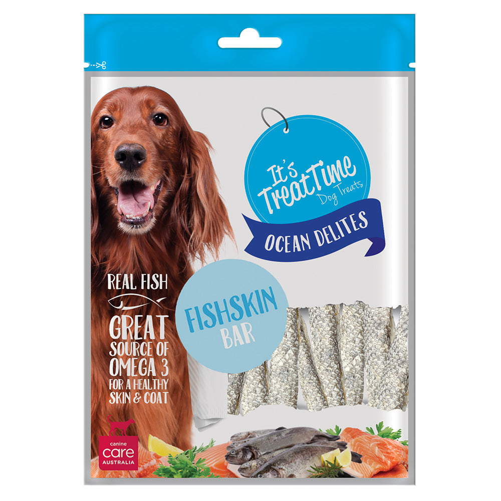 It’s Treat Time Dog Fish skin Bar 60gm