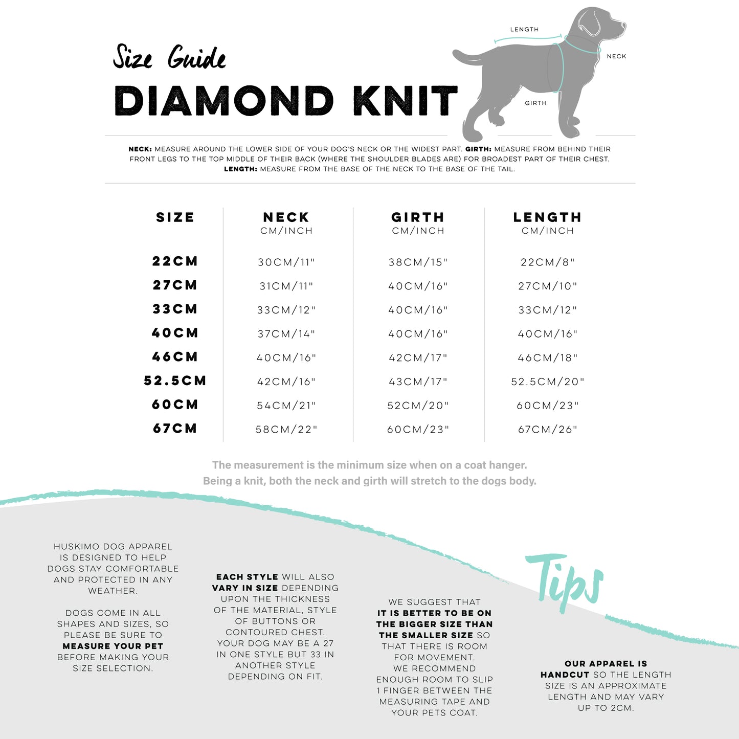 Huskimo Jumper Diamond Cable Scarlet [Sz:22cm]