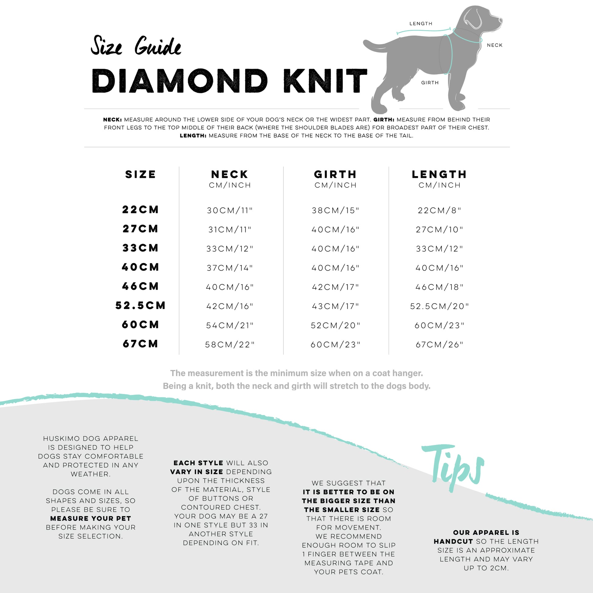 Huskimo Jumper Diamond Cable Scarlet [Sz:22cm]