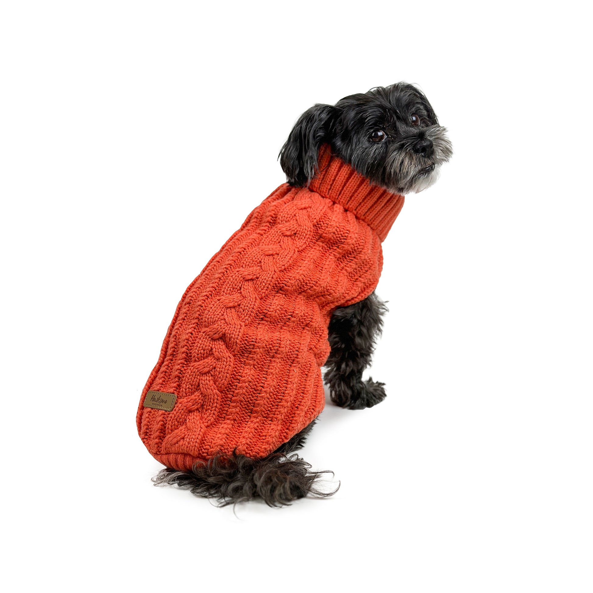 Huskimo Dog Jumper Cali Knit Tangerine [Sz:22cm]