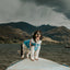 Huskimo Dog Coat Lightning Bolt Blue [Sz:27cm]