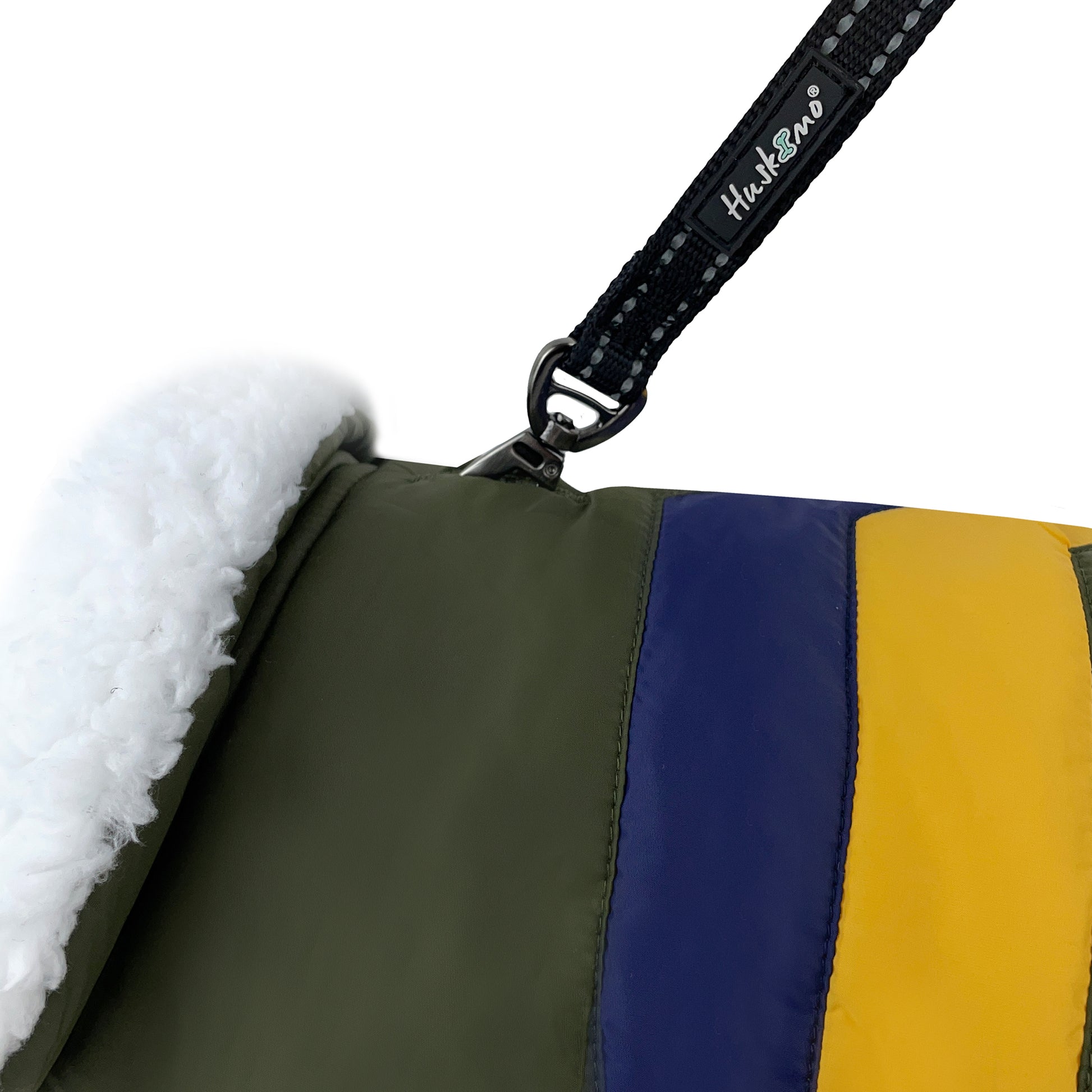 Huskimo Dog Coat Lightning Bolt Olive [Sz:27cm]