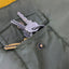 Huskimo Dog Coat Lightning Bolt Olive [Sz:27cm]