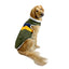 Huskimo Dog Coat Lightning Bolt Olive [Sz:27cm]