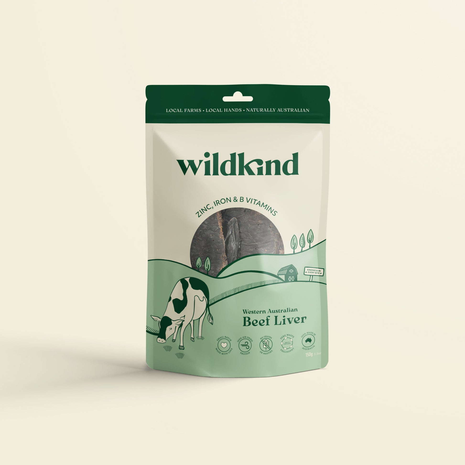 Wildkind Dog Treat Western Australian Beef Liver 150G