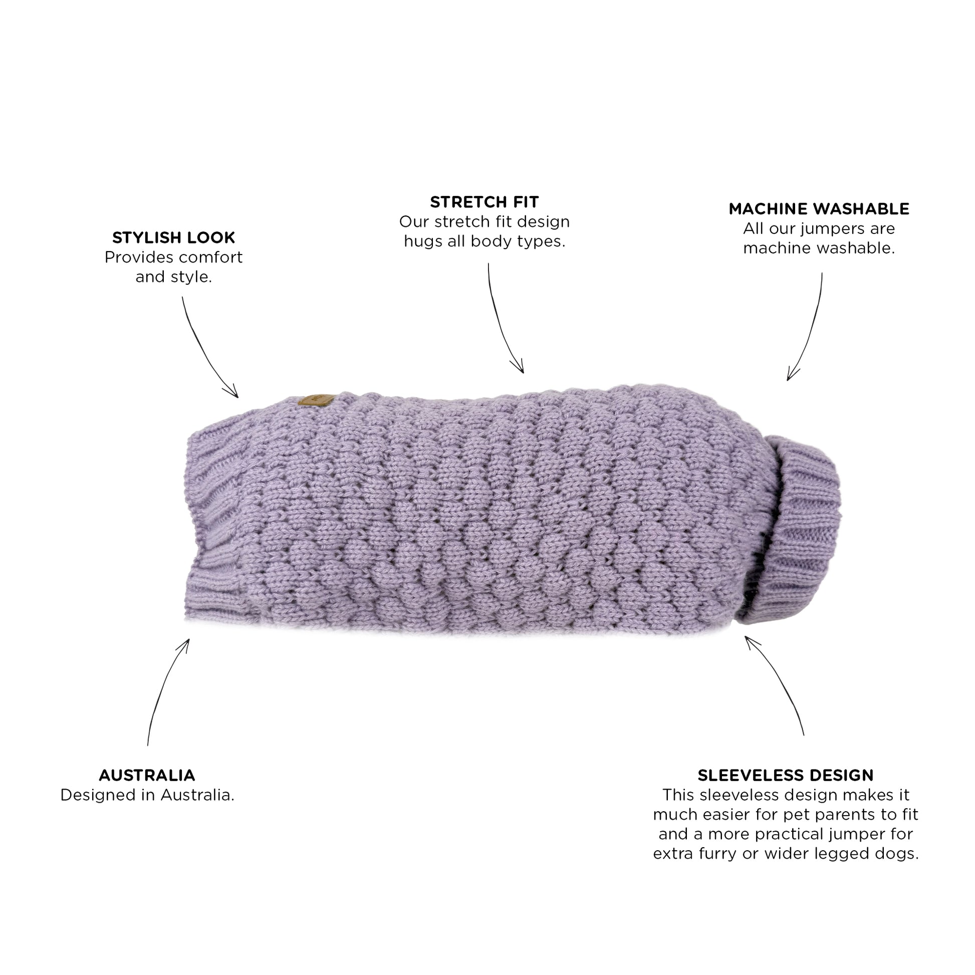 Huskimo Jumper Snuggle Violet [Sz:22cm]