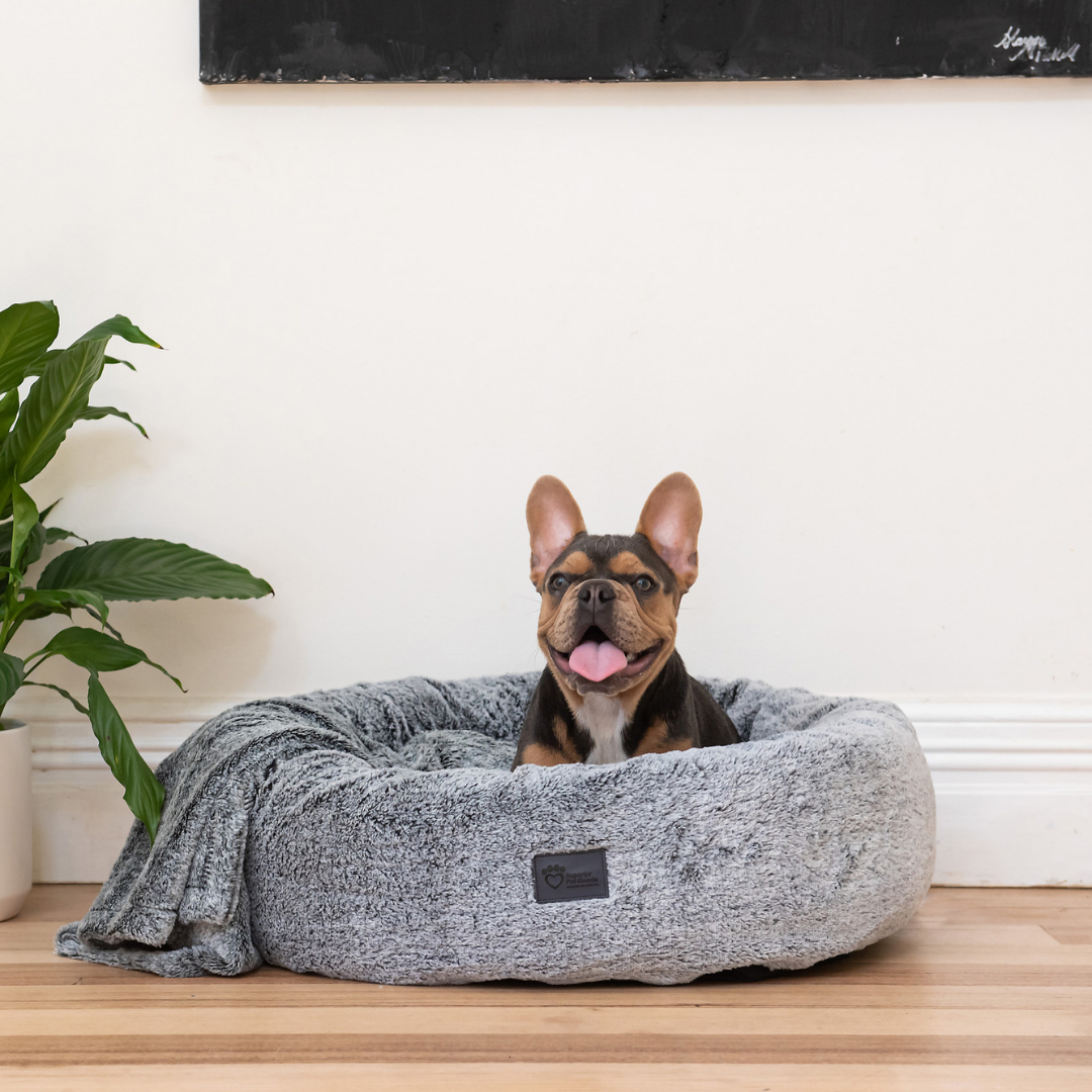 Superior Harley Dog Bed Artic Faux Fur [Sz:Small]