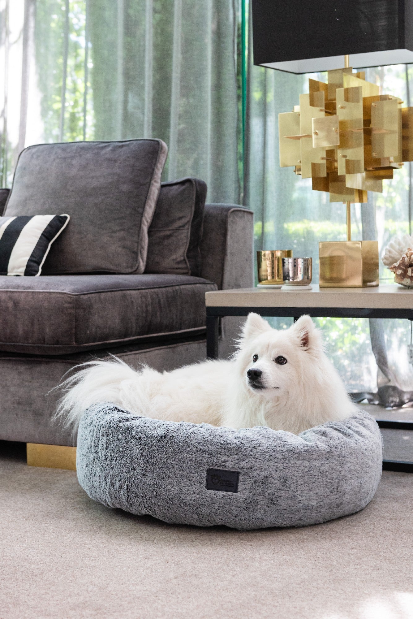 Superior Harley Dog Bed Artic Faux Fur [Sz:Small]