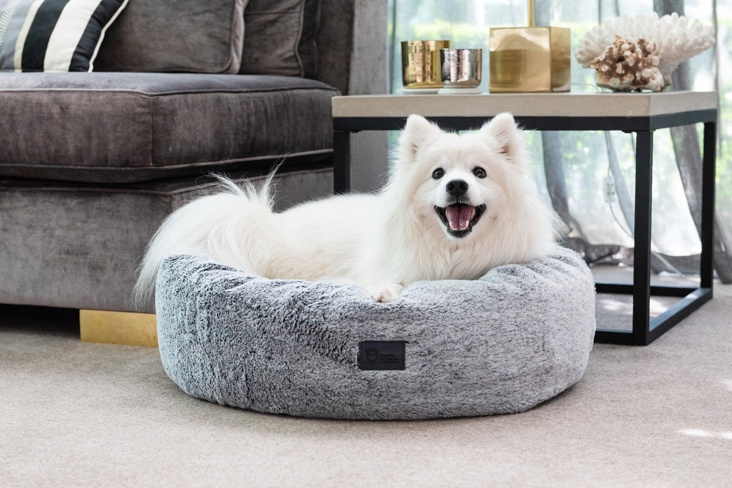 Superior Harley Dog Bed Artic Faux Fur [Sz:Small]